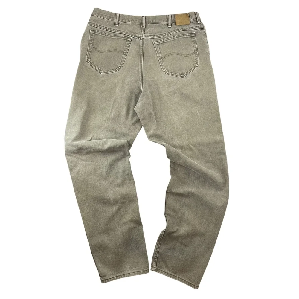 Vintage Lee Jeans Men's Relaxed Fit Cotton‎ Denim Pants Green tag 40x34